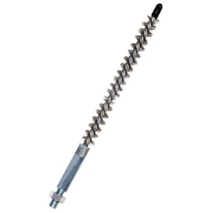 Escova de Aço Rotativa 3/8 para limpeza e desincrustação de tubos de Chiller.