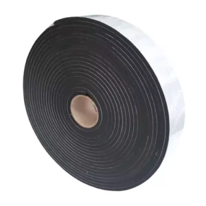 Rolo de Fita de Vedação Elastomérica 50mm EPDM 3mm x 50mm x 10m preta autoadesiva.