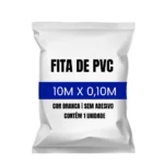 Fita PVC de Acabamento Branca 100mm x 10 Metros para Ar Condicionado