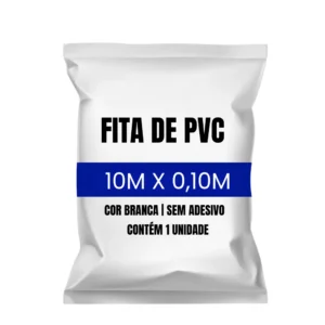 Rolo de Fita PVC Branca de 100mm para acabamento de tubulação de ar condicionado split.