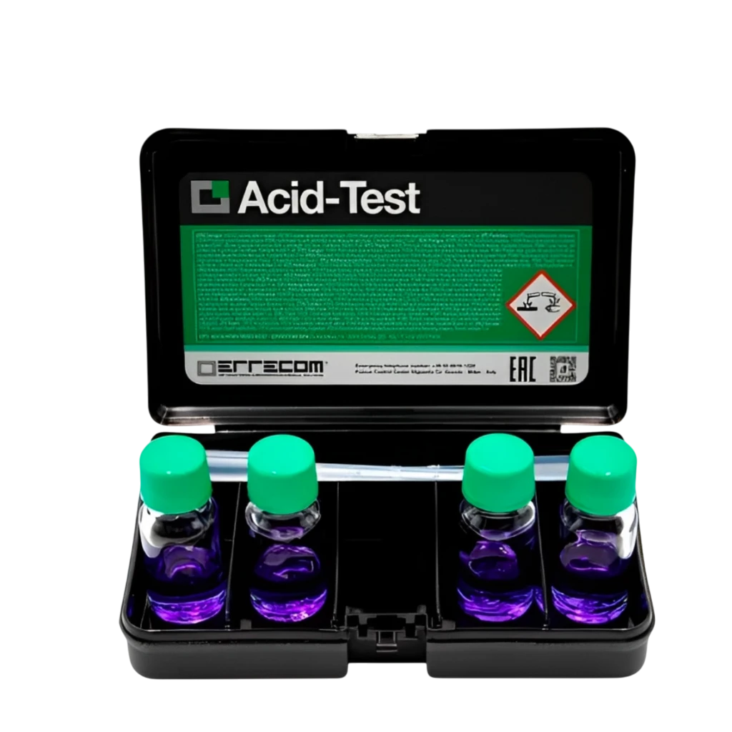Teste de Acidez de Óleo lubrificante Errecom para sistemas AVACR